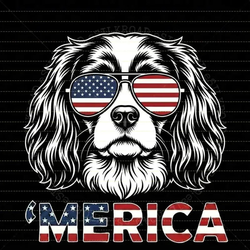 "Patriotic Pups" 4th of July Dog Lover T-Shirt
